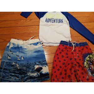 Swimming Trunks and Rashguard Gap size 6 NWOT